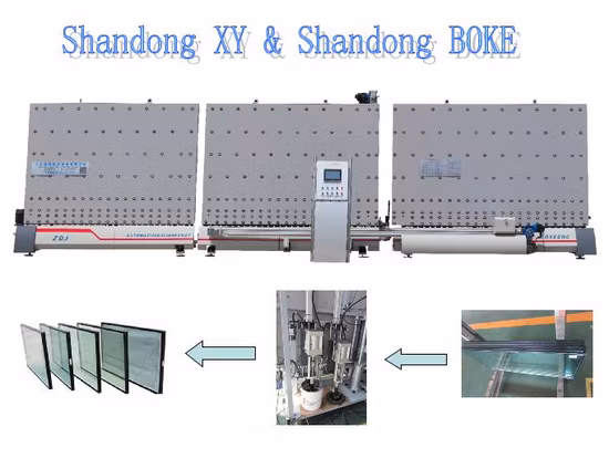 Автоматический вертикальный двухкомпонентный стеклопакет DGU с клеем-расплавом для окон и дверей, изоляционное стекло, силиконовый герметик, роботизированная машина вторичной герметизации